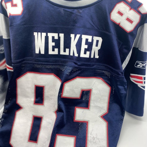 NFL New England Patriots Jersey #83 Wes Welker vintage embroidered  size large - Picture 6 of 7